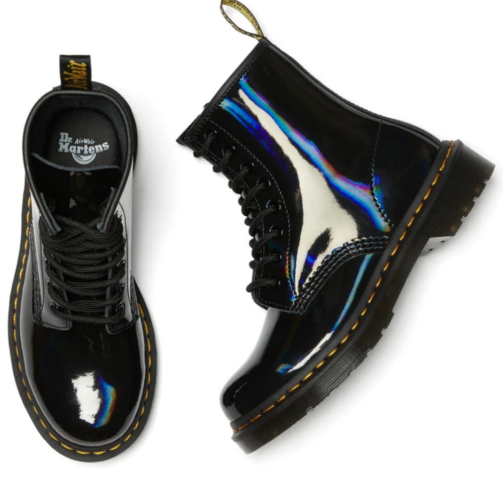 RARE Dr. Martens Black Patent Leather Boots